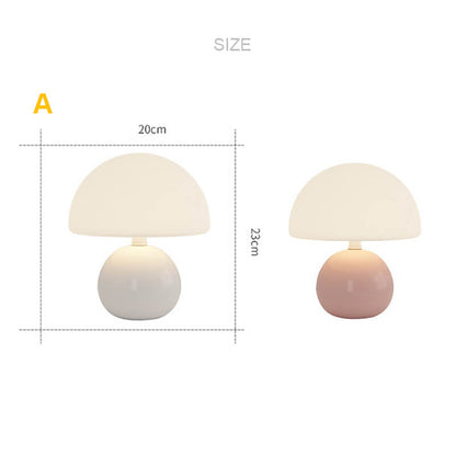 Lighteme Creme Mushroom Tischlampe