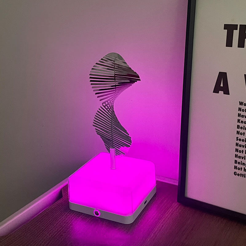 Décoration de chambre rotative 3D créative Lighteme