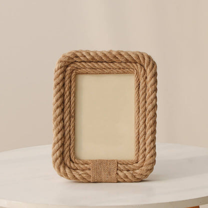 Cadre photo créatif en corde de chanvre Lighteme
