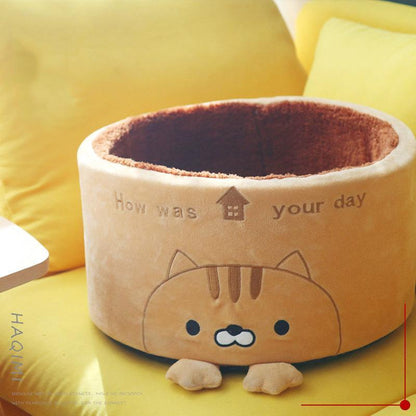 Lighteme Kreatives, hübsches zylindrisches Katzennest