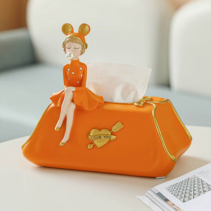 Lighteme Elegante Taschentuchbox „Bubble Girl“