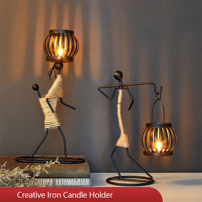 Lighteme Creative Iron Candle Holder
