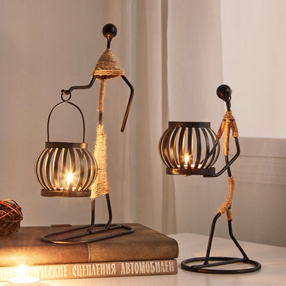 Lighteme Creative Iron Candle Holder