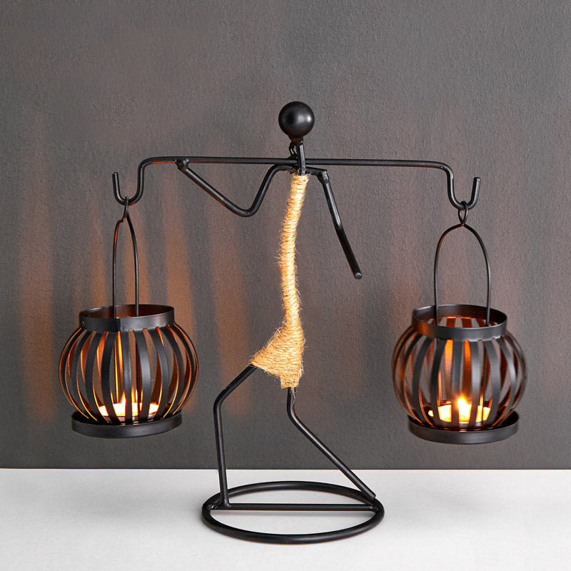 Lighteme Creative Iron Candle Holder