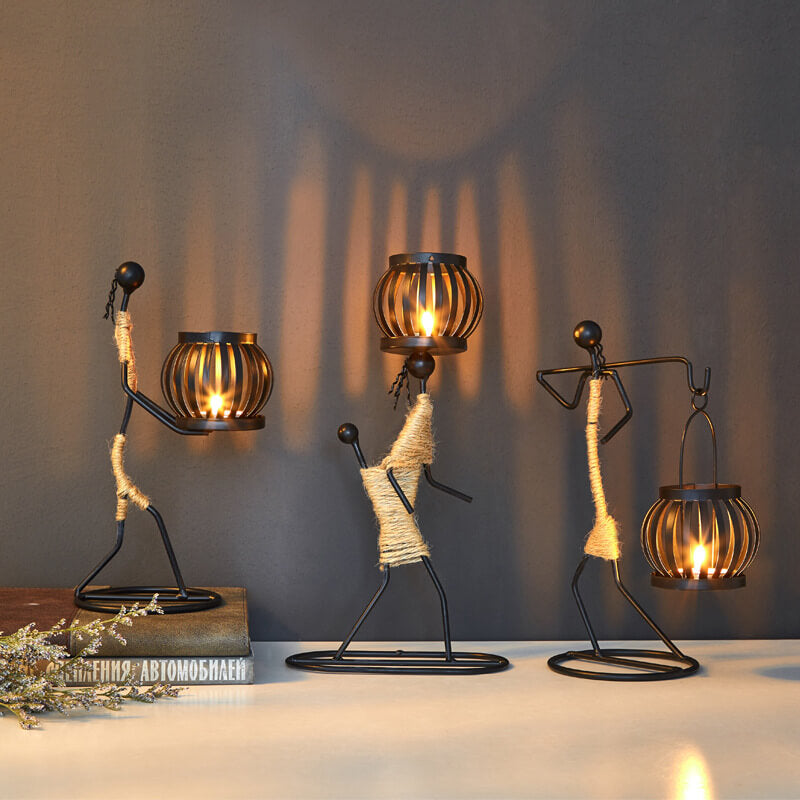 Lighteme Creative Iron Candle Holder