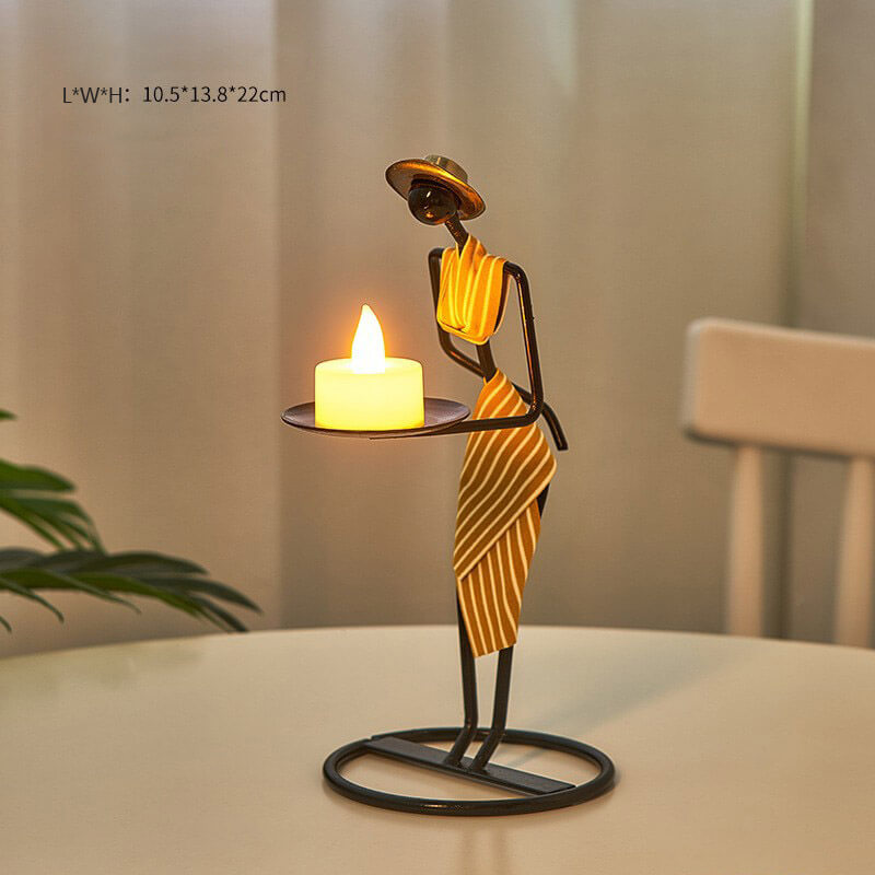 Lighteme Creative Iron Candle Holder