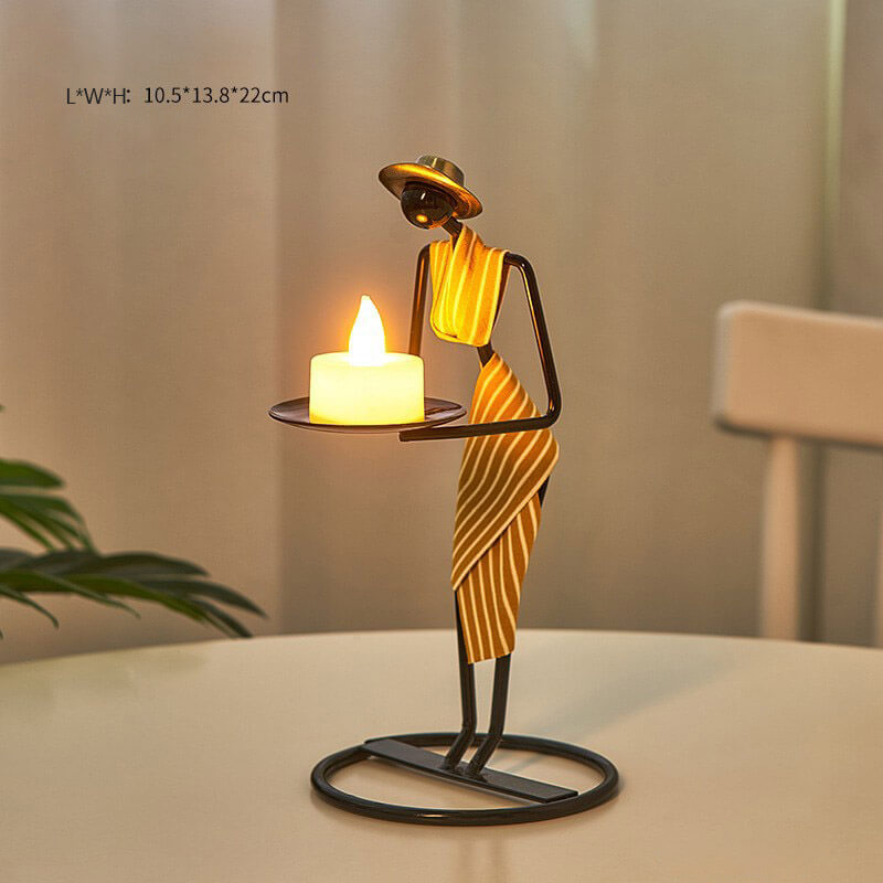 Lighteme Creative Iron Candle Holder