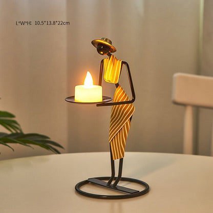 Lighteme Creative Iron Candle Holder