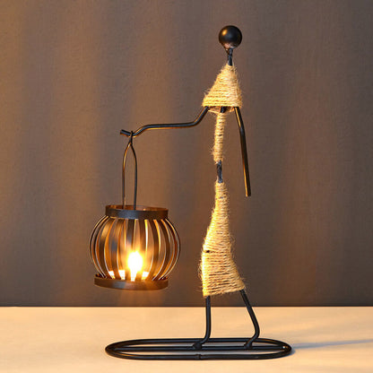 Lighteme Creative Iron Candle Holder