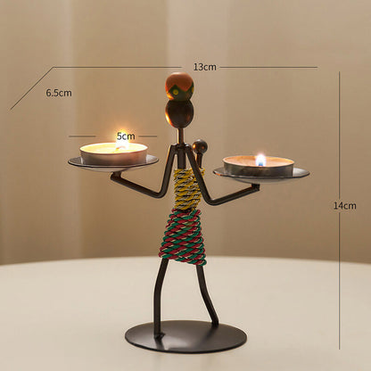 Lighteme Creative Iron Candle Holder