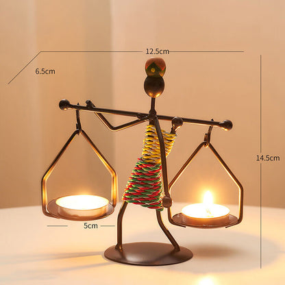 Lighteme Creative Iron Candle Holder