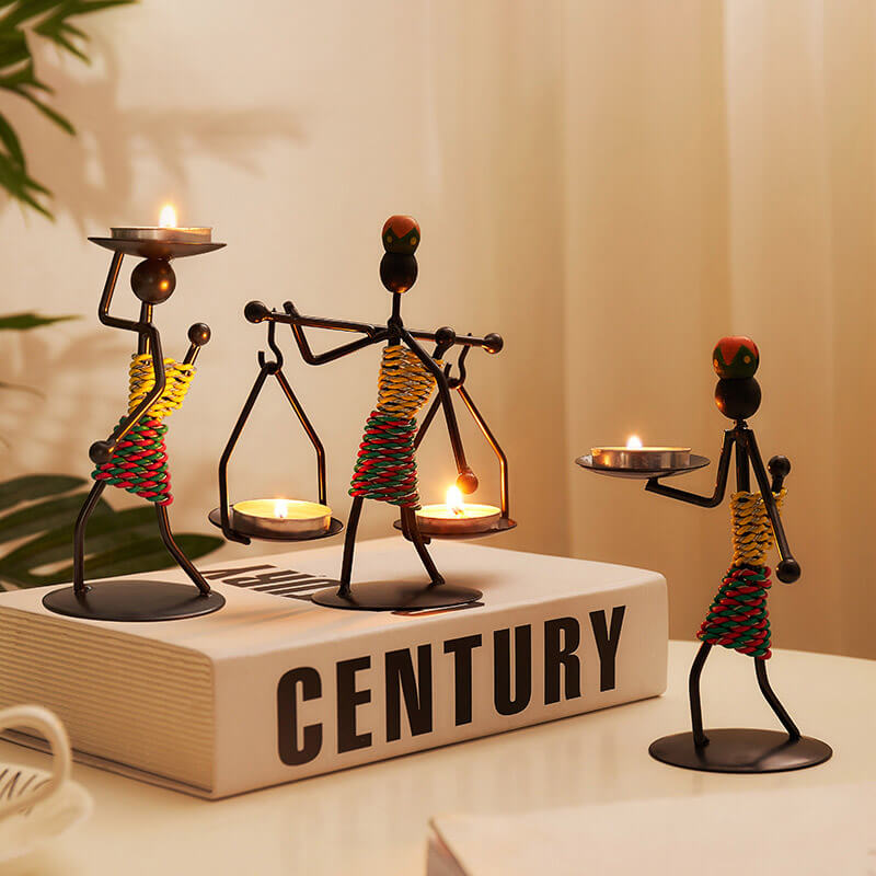 Lighteme Creative Iron Candle Holder