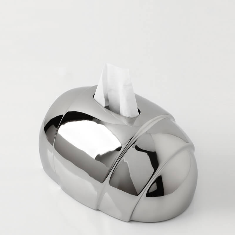 Lighteme Taschentuchbox aus Keramik in Croissantform