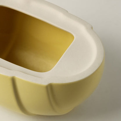 Lighteme Taschentuchbox aus Keramik in Croissantform