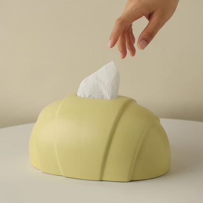 Lighteme Taschentuchbox aus Keramik in Croissantform