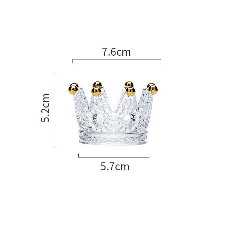 Bougeoir en verre Lighteme Crown