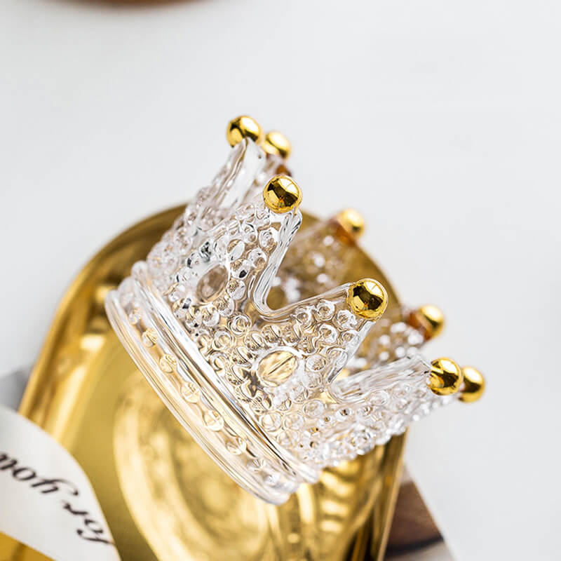 Bougeoir en verre Lighteme Crown