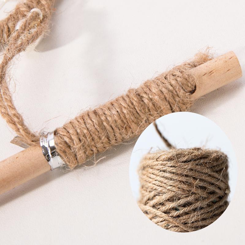 Lighteme Interaktiver Katzen-Spielstock aus grobem Holz (6 Varianten)