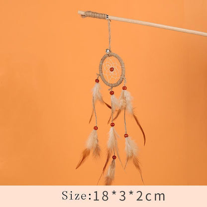 Lighteme Interaktiver Katzen-Spielstock aus grobem Holz (6 Varianten)