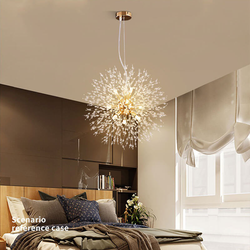Lustre pissenlit en cristal Lighteme