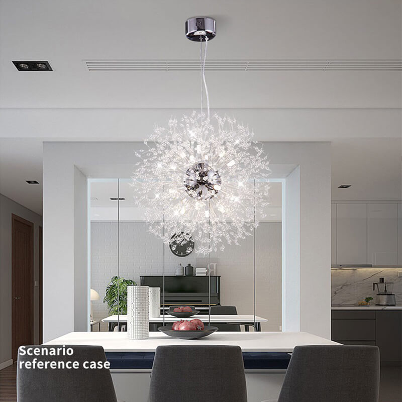 Lustre pissenlit en cristal Lighteme