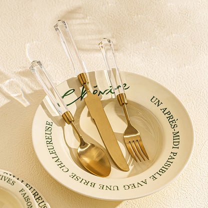 Ensemble de 3 couverts en cristal Lighteme