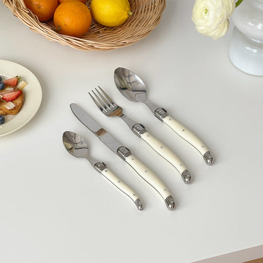 Lighteme Curved Handle Cutlery 4Pcs Set