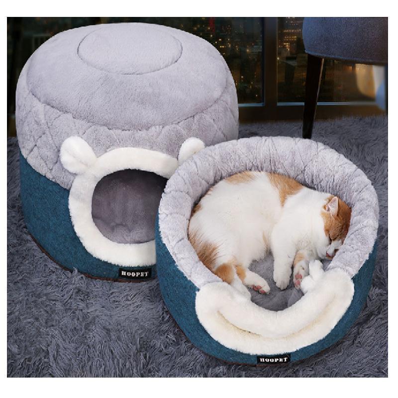 Maison pour chat épaisse et mignonne d'hiver Lighteme (2 tailles)