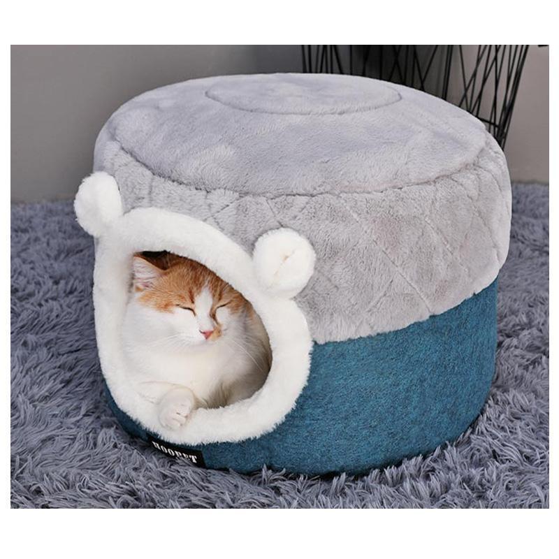 Maison pour chat épaisse et mignonne d'hiver Lighteme (2 tailles)