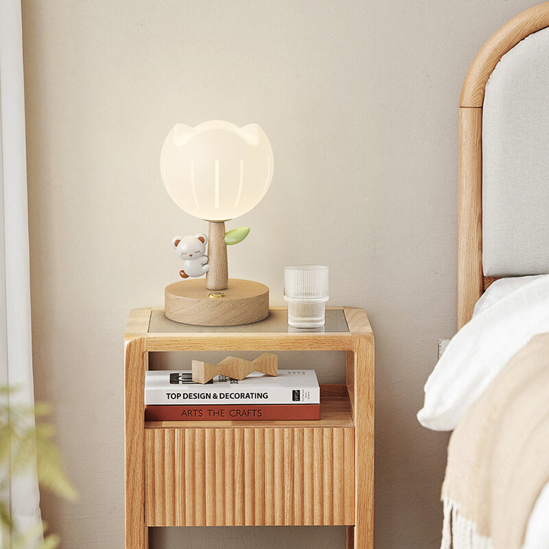 Lampe de table à fleurs mignonne Lighteme