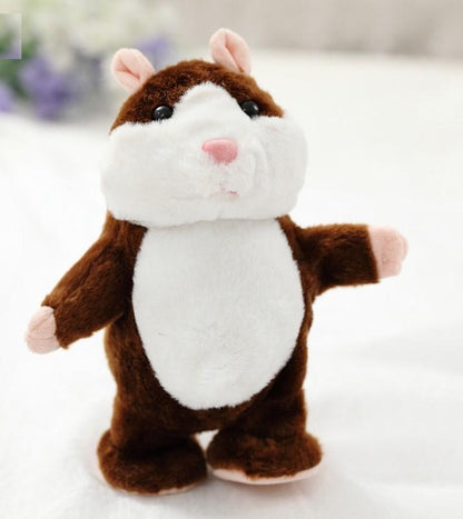 Peluche hamster Lighteme Cute qui marche et parle, enregistreur sonore interactif