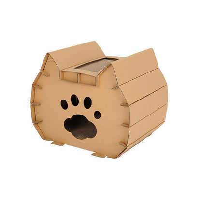 Lighteme DIY Katzenkratzernest aus Wellpappe