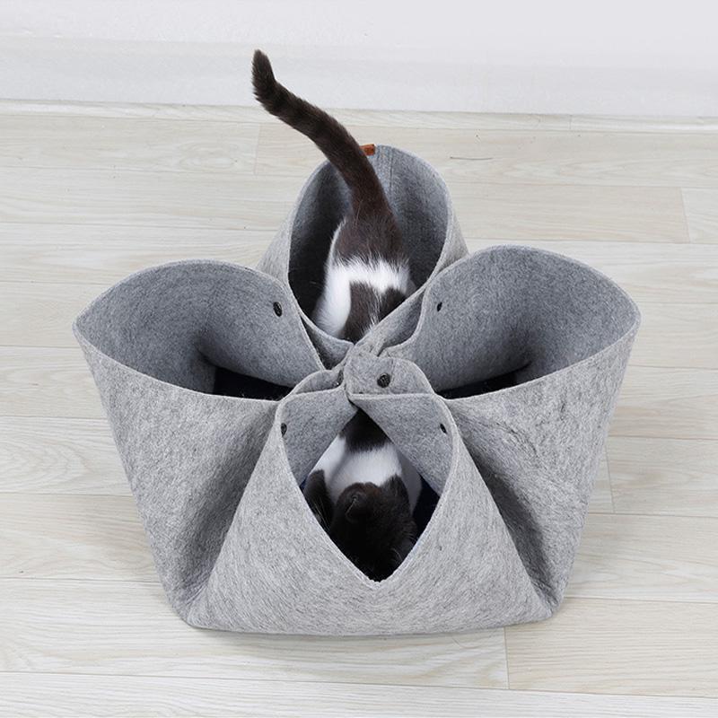 Lighteme DIY Diverse Petaloid Filz-Katzentunnel