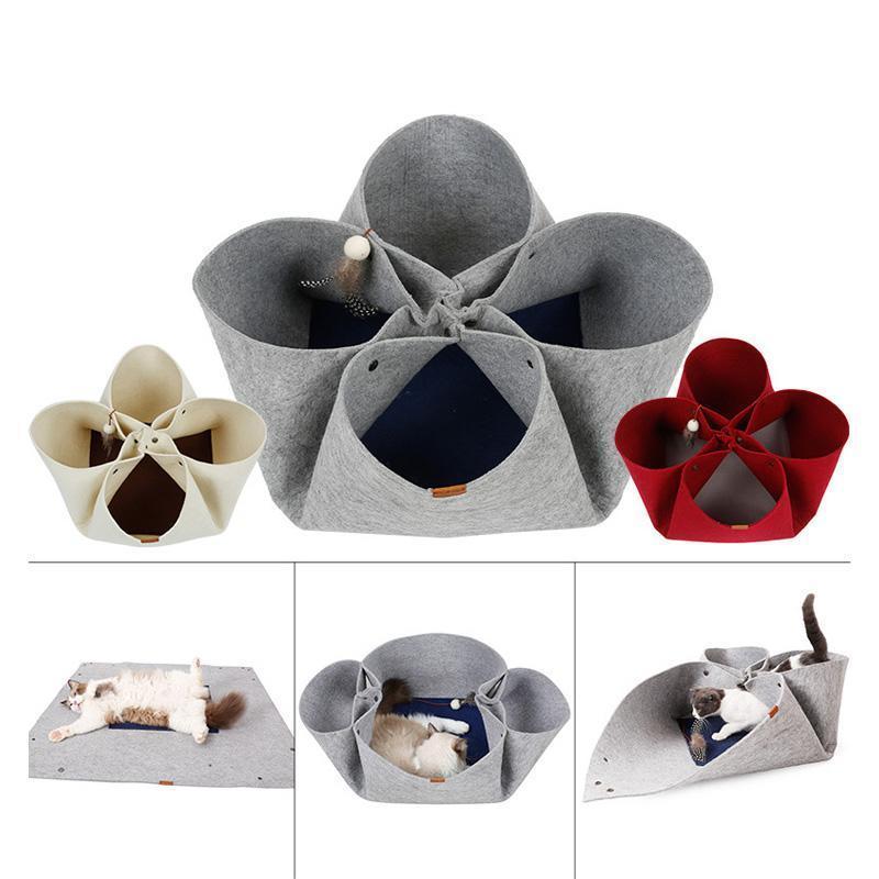 Lighteme DIY Diverse Petaloid Filz-Katzentunnel