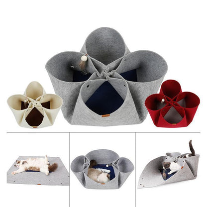 Lighteme DIY Diverse Petaloid Filz-Katzentunnel