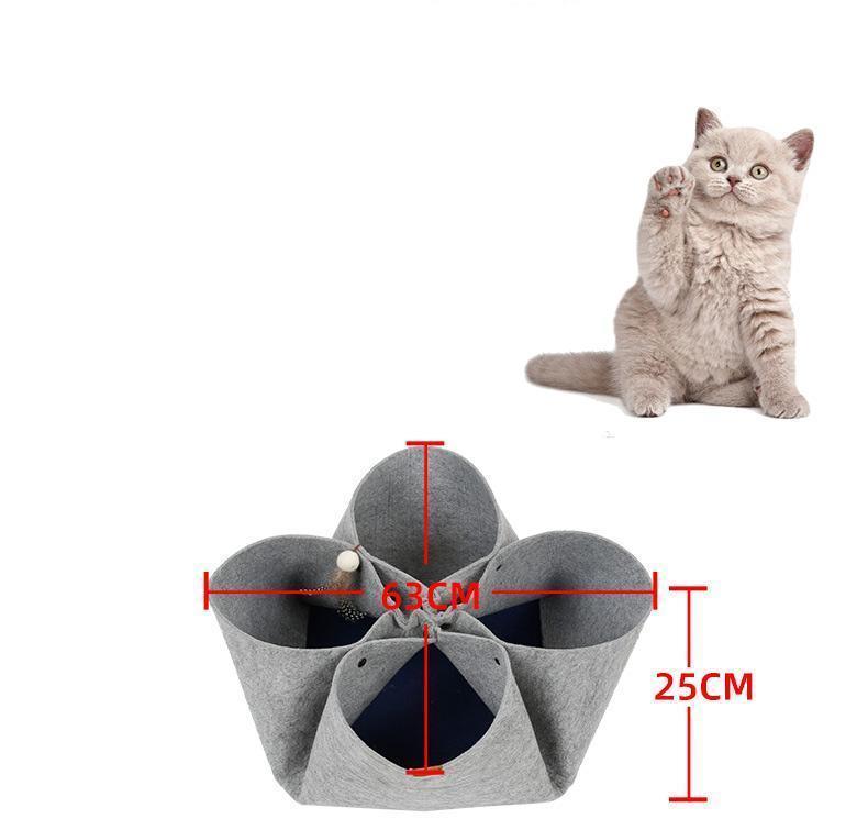 Lighteme DIY Diverse Petaloid Filz-Katzentunnel