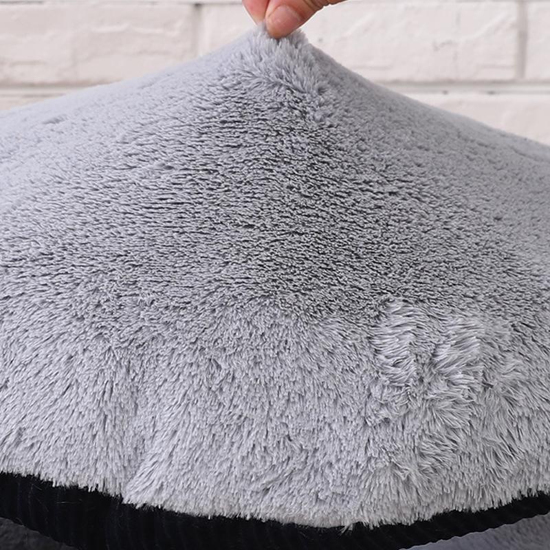 Lighteme Rundes Hundebett mit abnehmbarem Kissen