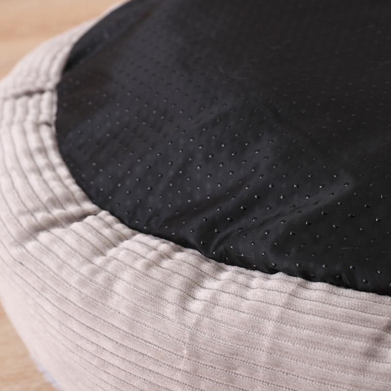 Lighteme Rundes Hundebett mit abnehmbarem Kissen