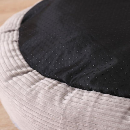 Lighteme Rundes Hundebett mit abnehmbarem Kissen