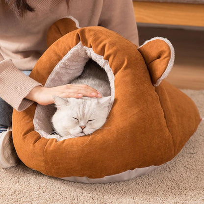 Maison pour chat semi-fermée détachable Lighteme