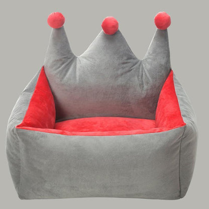 Lighteme Hundebett mit niedlicher Krone und abnehmbarem Kennel