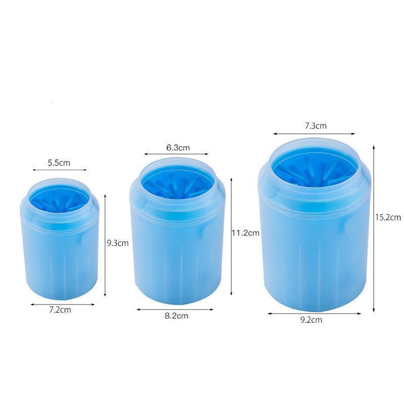 Lighteme Hunde-Reinigungsbecher aus Silikon (2 Stück, 3 Farben &amp; 3 Größen)