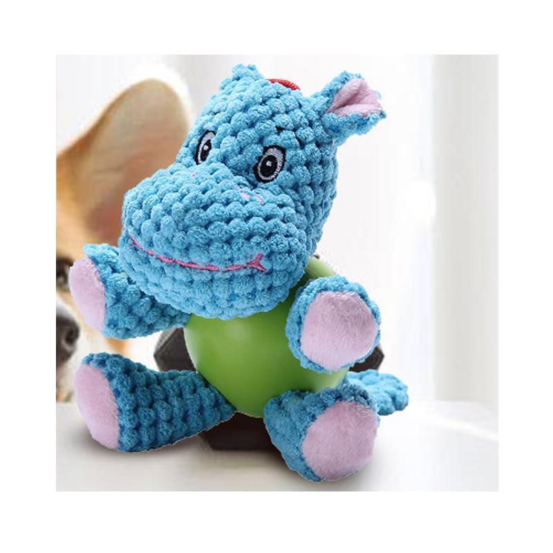 Jouet en velours côtelé et caoutchouc Lighteme pour chien (4 modèles)