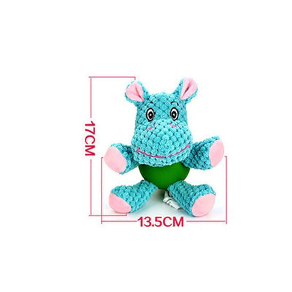 Jouet en velours côtelé et caoutchouc Lighteme pour chien (4 modèles)