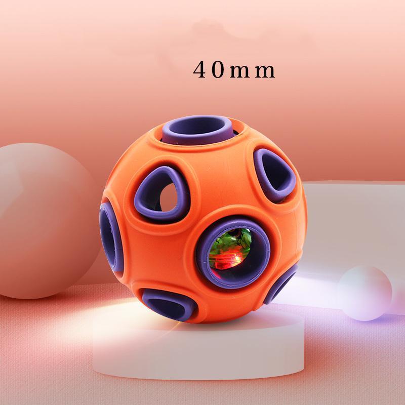 Lighteme Hundespielzeug Beißball Hüpfball (2 Farben, 2 Größen, 3 Ausführungen)