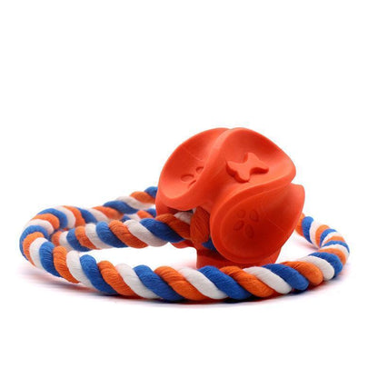 Jouet à mâcher Lighteme pour chien, en corde de caoutchouc, pour nettoyer les molaires (2 couleurs et 2 tailles)