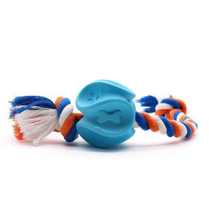 Jouet à mâcher Lighteme pour chien, en corde de caoutchouc, pour nettoyer les molaires (2 couleurs et 2 tailles)