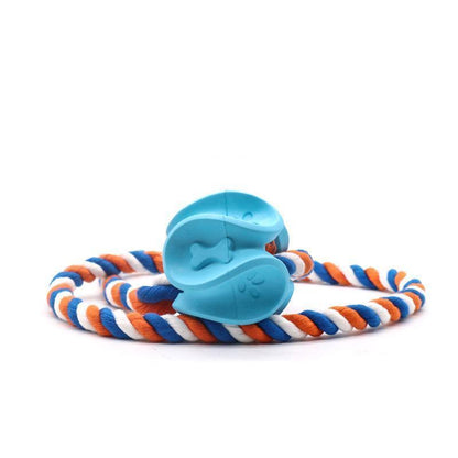 Jouet à mâcher Lighteme pour chien, en corde de caoutchouc, pour nettoyer les molaires (2 couleurs et 2 tailles)