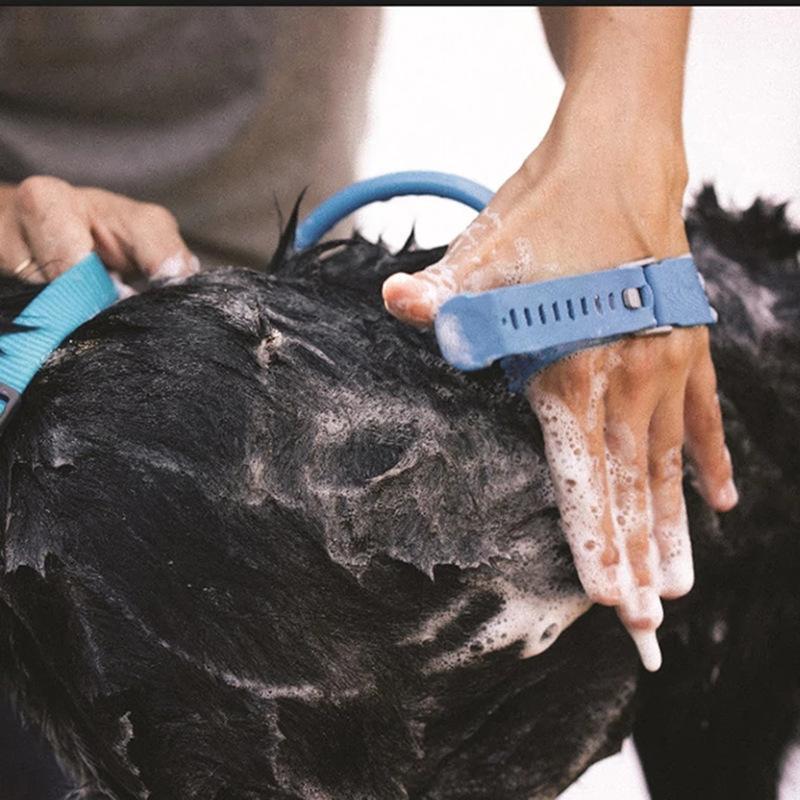 Lighteme Hunde-Duschsprüher Bade-Massagehandschuh