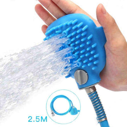 Lighteme Hunde-Duschsprüher Bade-Massagehandschuh